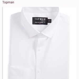 White Topman Stretch Skinny Fit